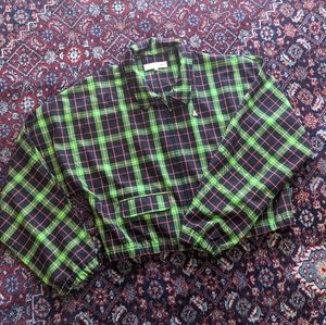Teddy fresh plaid jacket